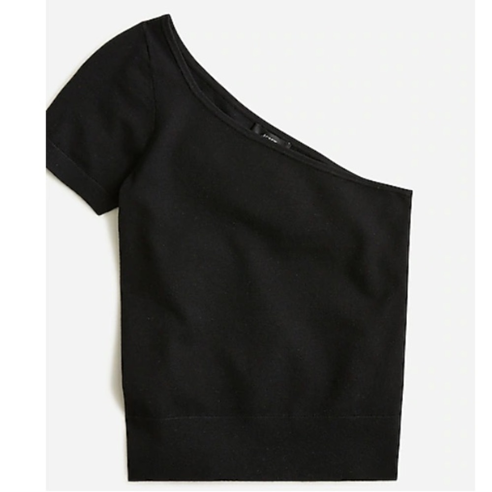 J Crew One Shoulder Short Sleeve Sweater